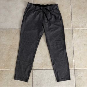 Lululemon On the Fly 7/8 Pant Heather Black Size 8